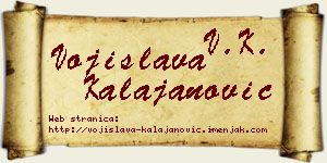Vojislava Kalajanović vizit kartica